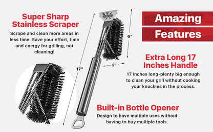 Stainless Steel Commercial Quality Grill Brush