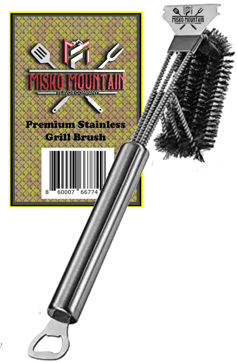 Stainless Steel Commercial Quality Grill Brush