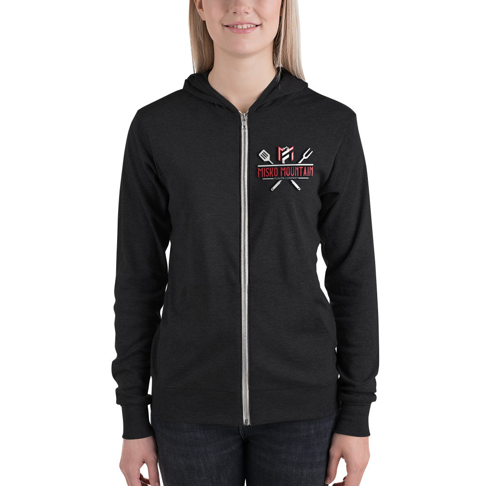 Unisex zip hoodie